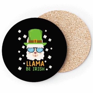 Discover LLama be Irish Lama Alpaca St. Patrick's Day Coasters