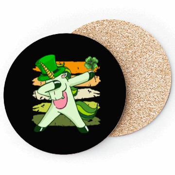 Discover Dabbing unicorn shamrock St. Patrick's Day Coasters