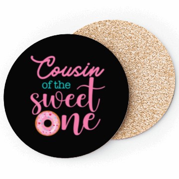 Discover Cousin of Sweet One 1st First Birthday Matching Coasters
