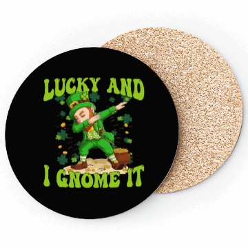 Discover lucky And I Gnome It St Patricks Day Dapping Coasters