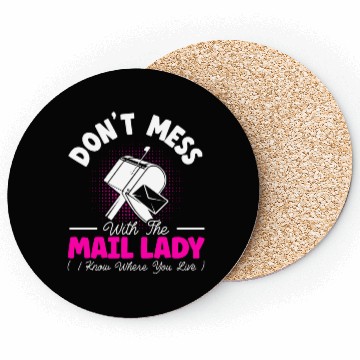 Discover Postal Worker Mail Lady Delivery Mail Escort Coasters