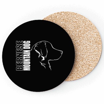Discover Funny Bernese Mountain Dog Profile dog mom Coasters