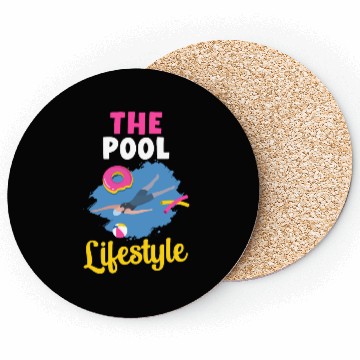 Discover The Pool Lifestyle Donut Floater Swimming Sports Coasters