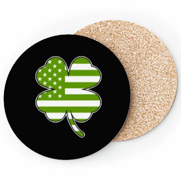 Discover USA Shamrock St. Patrick's Day USA Coasters