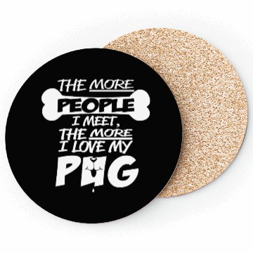Discover I Love My Pug Coasters