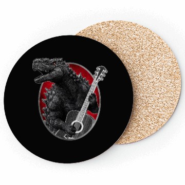 Discover Kaiju playing guitar Coasters