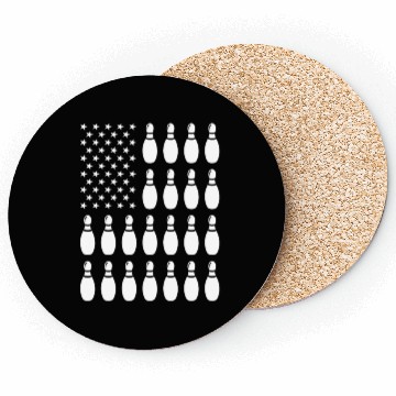 Discover Sport Us Flag Bowling Coasters