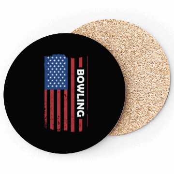 Discover Sport Us Flag Bowling Coasters