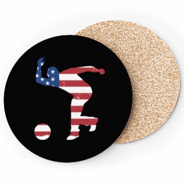 Discover Sport Us Flag Bowling Coasters