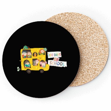 Discover 100 days of school children in the school bus Coasters