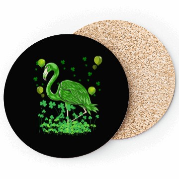 Discover Flamingo Lovers Green Saint Patrick Coasters