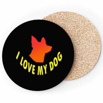 Discover I love my Dog Coasters