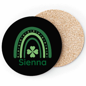 Discover Sienna Clover Charm Boho Rainbow Coasters