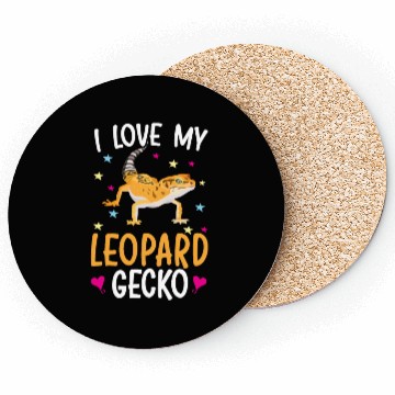 Discover I Love My Leopard Gecko Reptile Leopard Gecko Coasters