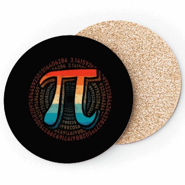 Discover Vintage Pi Day Funny Pi Mathematic Math Coasters