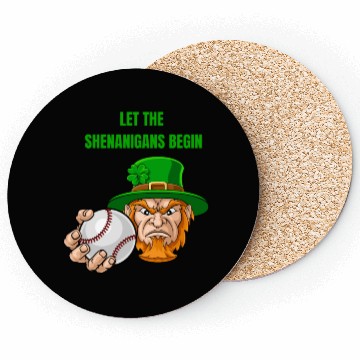 Discover Let The Shenanigans Begin Baseball St Patrick's Da Coasters