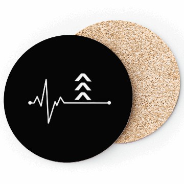 Discover Heart beat down syndrome Awareness down right perf Coasters