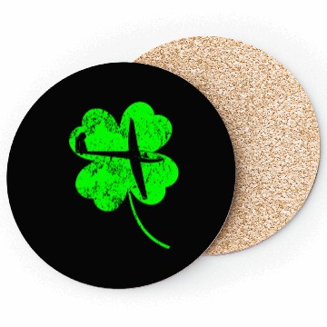 Discover Gliding St. Patrick's day shamrock Coasters