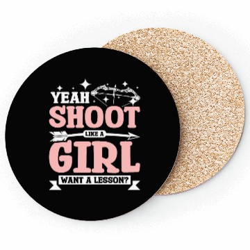 Discover Yea shoot Archery like a girl Coasters