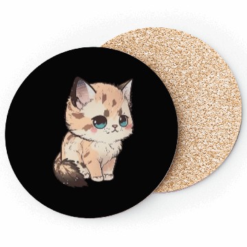 Discover Brown Kitten Coasters