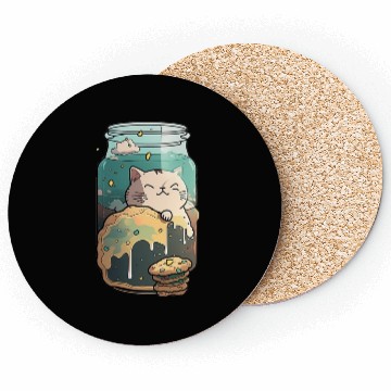 Discover Cat in the Cookie Jar Coasters