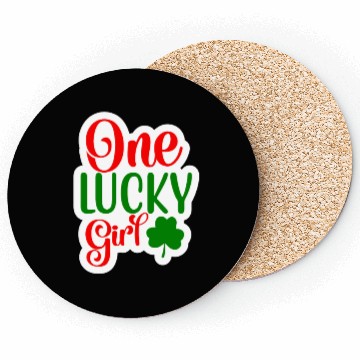 Discover One Lucky Girl Coasters