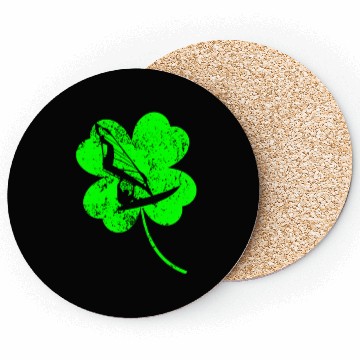 Discover Windsurfing St. Patrick's day shamrock Coasters