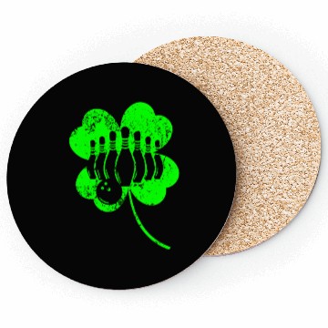 Discover Bowling St. Patrick's day shamrock Coasters