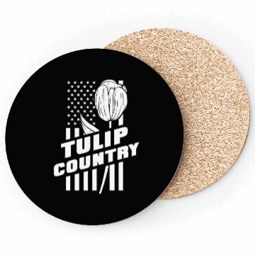 Discover Tulip Gardening Us Flag Tulips Coasters