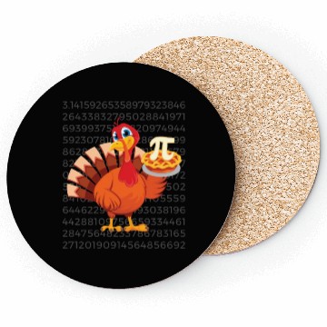 Discover Turkey PI Day Design for all Teachers and Students Coasters