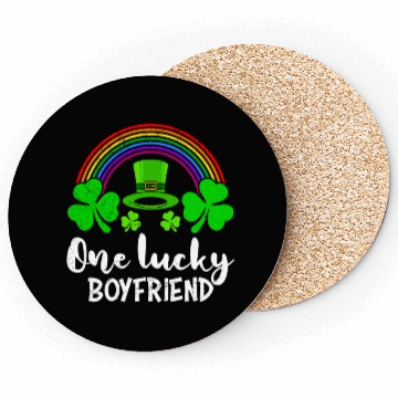 Discover One Lucky Boyfriend St Patrick's Day Coasters