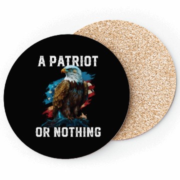 Discover A Patriot or Nothing American Bald Eagle Coasters