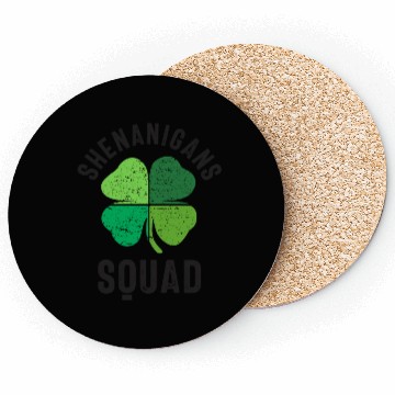 Discover Shenanigans Squad St Patricks Day Coasters