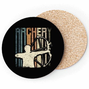 Discover Retro Vintage Archery Coasters