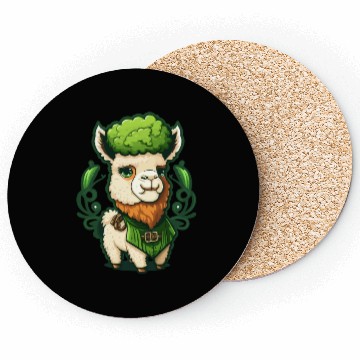 Discover Sweet St Patrick's Day Lama Coasters