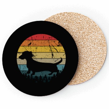 Discover Dachshund Gift Dixie Wiener Doxie Dackel Coasters
