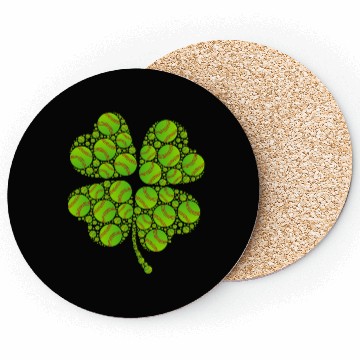 Discover Baseball shamrock lucky charm baseball Coasters