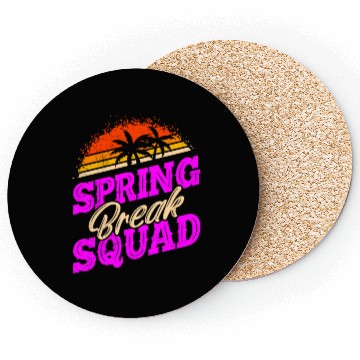 Discover Spring Break Squad Vacation Friends Spring Break Coasters