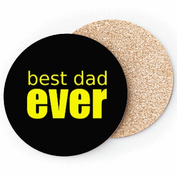Discover best dad ever - retro Coasters green - fathers day -