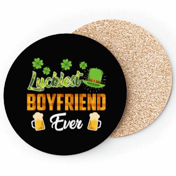 Discover Luckiest Boyfriend Ever St. Patrick's Day Coasters