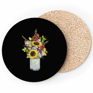 Discover Sunflower Mason Jar Flower Coasters