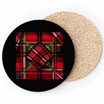 Discover Red Tartan Trellis Coasters