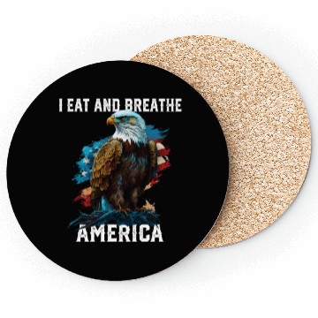 Discover I Eat and Breathe America American Bald Eagle Coasters