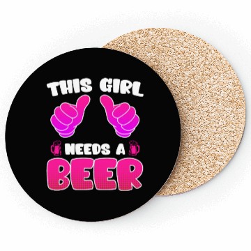 Discover This girl needs a beer vacation Spring Break Coasters