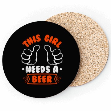 Discover This girl needs a beer vacation Spring Break Coasters