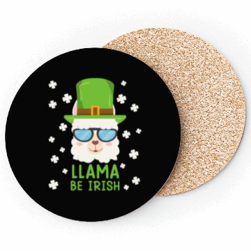 Discover LLama be Irish Lama Alpaca St. Patrick's Day Coasters