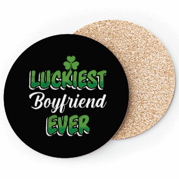 Discover Luckiest Boyfriend Ever St Patrick's Day Coasters