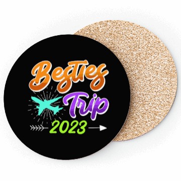 Discover Besties Trip 2023 Vacation Friends Spring Break Coasters