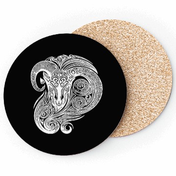 Discover Elegant Capricorn Vintage T Tattoo Coasters