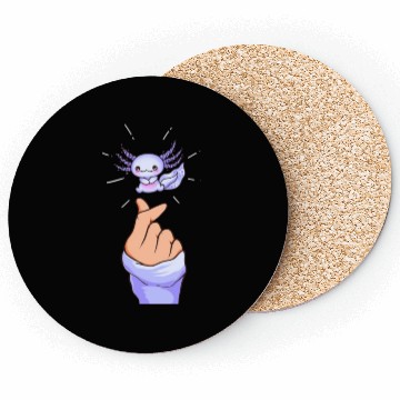 Discover Japanese Aesthetic Kawaii Axolotl Coasters